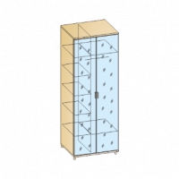 ГРЕЙС Шкаф 2-х дверный с 2-я зеркалами ШК-5009