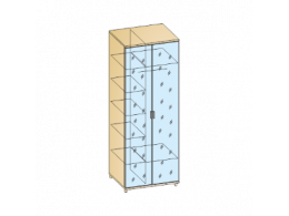 ГРЕЙС Шкаф 2-х дверный с 2-я зеркалами ШК-5009