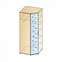 ГРЕЙС Шкаф угловой с зеркалом ШК-5012