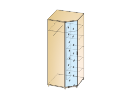 ГРЕЙС Шкаф угловой с зеркалом ШК-5012