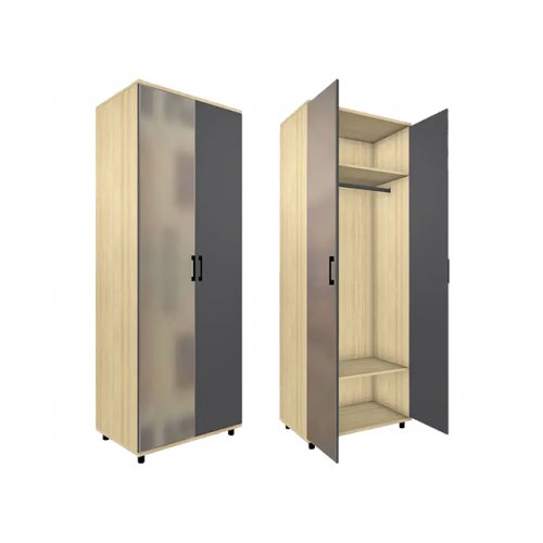 ГРЕЙС Шкаф 2-х дверный с 1-им зеркалом ШК-5004