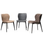 Стул КЛОД, цвет Kiprus-04 Коричневый, искусственная замша / черный каркас М-City