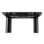 Стол RASMUS 160 KL-80 Серый мрамор, итальянская керамика / черный каркас М-City