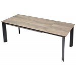 Стол CREMONA 180 KL-61 Под дерево, итальянская керамика / черный каркас М-City