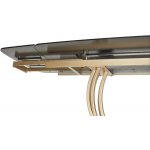 Стол MATERA 160 KL-188 Контрастный мрамор матовый, итальянская керамика/ каркас цвета шампань М-City