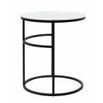 Журнальный столик Френсис Белый мрамор, стекло/ черный M-city