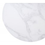 Журнальный столик Френсис Белый мрамор, стекло/ золотой каркас M-city