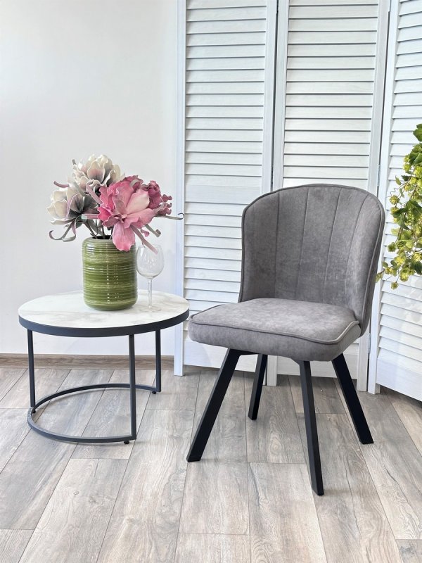 Стул MODE 360 град. поворот. B28 Темно-серый, велюр / черный каркас, М-City