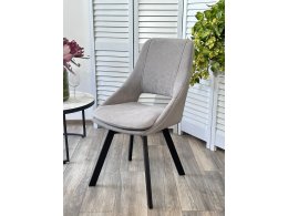 Стул ASP, 360 град. поворот. B22 Серый, велюр / черный каркас, М-City