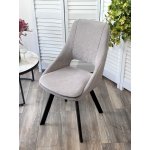 Стул ASP, 360 град. поворот. B22 Серый, велюр / черный каркас, М-City