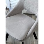 Стул ASP, 360 град. поворот. B22 Серый, велюр / черный каркас, М-City