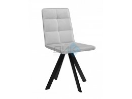 Стул BRONX, 360 град. поворот. B22 Серый, велюр / черный каркас, М-City