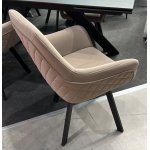 Стул JET 360 град. поворот. B22 Серый, велюр / черный каркас, М-City