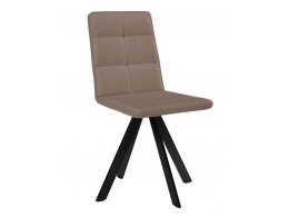 Стул BRONX, 360 град. поворот. B5 Капучино, велюр / черный каркас, М-City