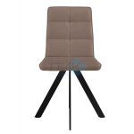 Стул BRONX, 360 град. поворот. B5 Капучино, велюр / черный каркас, М-City