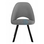 Стул DUNA 360 град. поворот. B5 Капучино, велюр / черный каркас, М-City