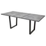 Стол ЛОФТ 160 Бетон Портленд/ Черный М-City