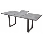 Стол ЛОФТ 160 Бетон Портленд/ Черный М-City
