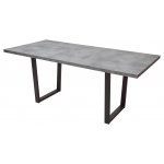 Стол ЛОФТ 160 Бетон Портленд/ Черный М-City