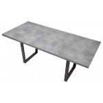 Стол ЛОФТ 160 Бетон Портленд/ Черный М-City