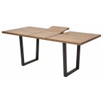 Стол ЛОФТ 160 Дуб Канзас/ Черный М-City