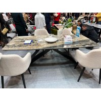 Стол МАРСЕЛЬ 220 RITCHER DOVE Amadeus, керамика / Черный М-City