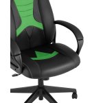 Кресло игровое TopChairs ST-CYBER 8 черный/салатовый