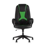 Кресло игровое TopChairs ST-CYBER 8 черный/салатовый