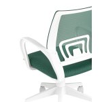 Кресло офисное TopChairs ST-BASIC-W зеленый крестовина пластик белый
