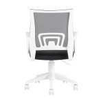 Кресло офисное TopChairs ST-BASIC-W серый крестовина пластик белый