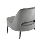 Кресло лаунж Бостон велюр тёмно-серый