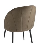 Стул Логан велюр коричневый