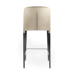 Стул полубарный Лори велюр бежевый