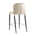 Стул полубарный Лори велюр бежевый