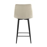 Стул полубарный Джанго велюр бежевый высота сиденья 60 см