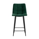 Стул полубарный Джанго велюр зелёный высота сиденья 60 см