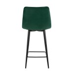 Стул полубарный Джанго велюр зелёный высота сиденья 60 см