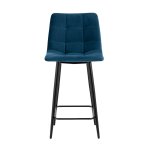 Стул полубарный Джанго велюр синий высота сиденья 60 см