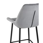 Стул полубарный Флекс велюр серый