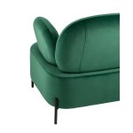 Кресло Кэнди с подлокотниками велюр зелёный