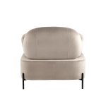 Кресло Кэнди с подлокотниками велюр серо-бежевый