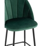 Стул полубарный Логан велюр зелёный