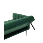 Диван прямой Дрезден велюр зелёный