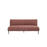 Диван прямой Дрезден велюр пыльно-розовый