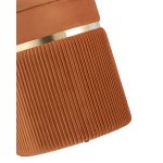 Пуф Миранда с ящиком велюр оранжевый