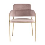 Стул Полин велюр розовый