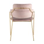 Стул Полин велюр розовый
