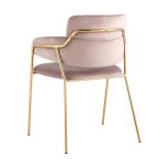 Стул Полин велюр розовый