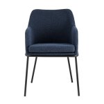 Стул Кози ткань букле синий