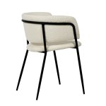 Стул Нэлли ткань букле белый